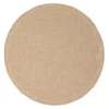 Rond Jute buitenkleed Naturel Visgraat Border 200 Ø - (L) - Interieur05