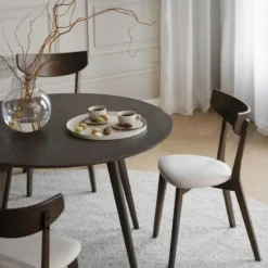 Rowico Home Yumi Ronde Houten Eettafel Ø 115 - Donker Eiken