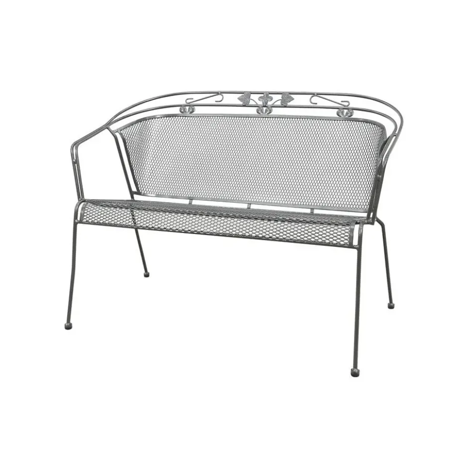 Royal Garden Elegance strekmetaal 2-zits tuinbank - Antraciet