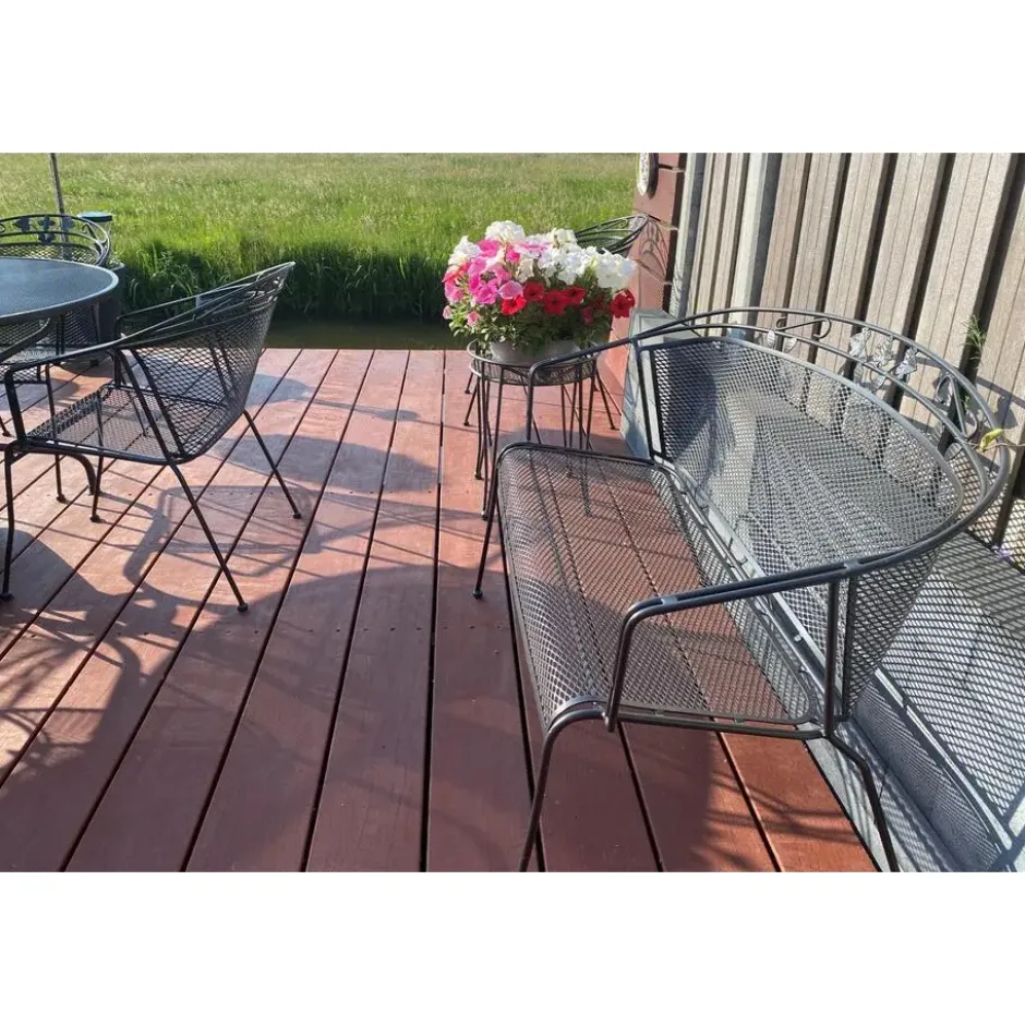 Royal Garden Elegance strekmetaal 2-zits tuinbank - Antraciet