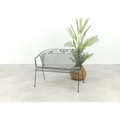 Royal Garden Elegance strekmetaal 2-zits tuinbank - Antraciet