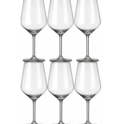 Royal Leerdam Wijnglazen Carre - 6x stuks - witte wijn - 370 ml