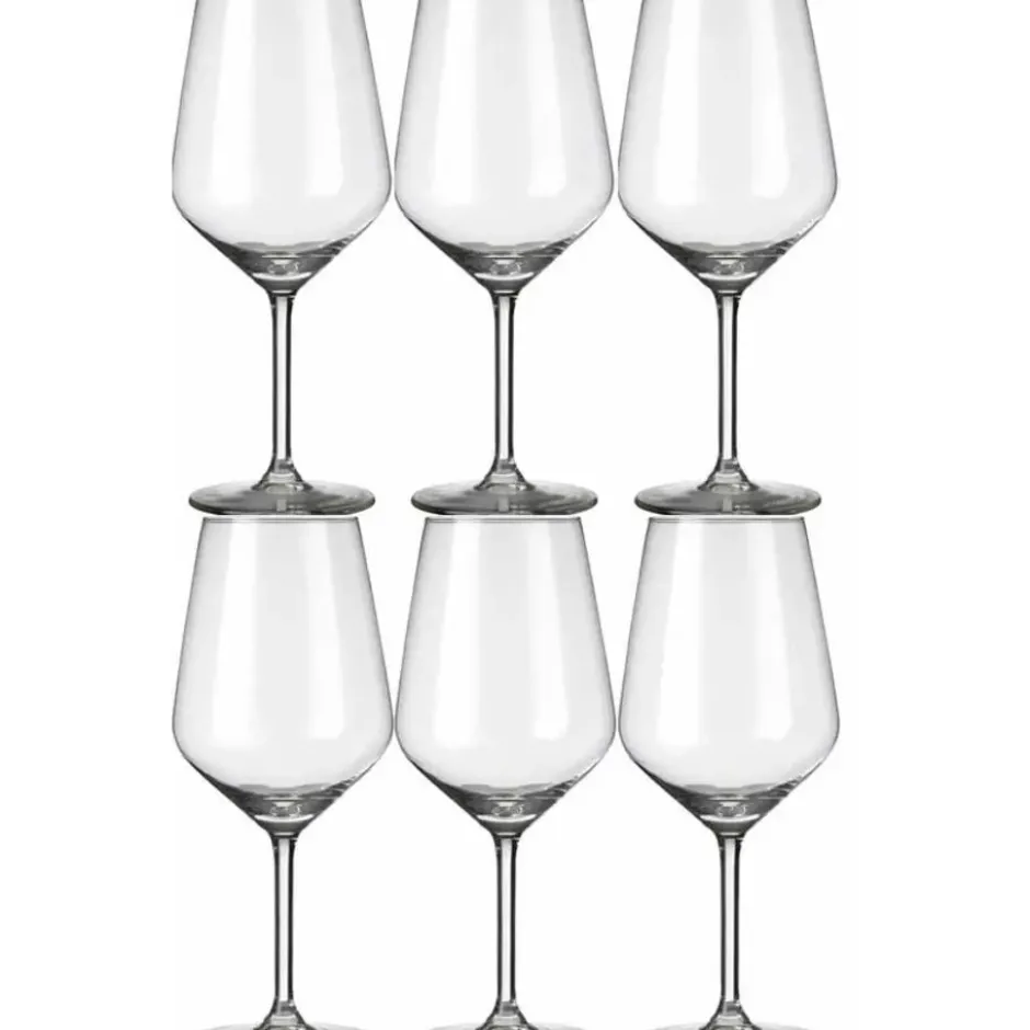 Royal Leerdam Wijnglazen Carre - 6x stuks - witte wijn - 370 ml