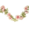 Rozen bloemenslinger - kunstplant/bloem - oud roze - 220 cm