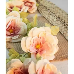 Rozen bloemenslinger - kunstplant/bloem - oud roze - 220 cm