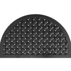 Rubber deurmat Weave halfrond - 56 x 91 cm