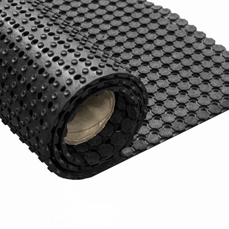 Rubber ringmat op rol - Dikte 10 mm - Breedte 200 cm
