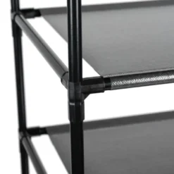 Ruhhy Schoenenrek - zwart - 10 pcs - metaal/kunststof - 176 x 33