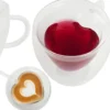 Ruhhy Thee/Koffie glas - 240 ml - transparant - dubbelwandig