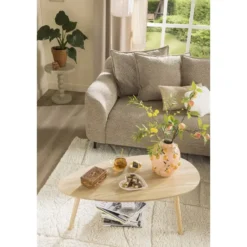 Salontafel Arvin - naturelkleur - 50x100x40 cm
