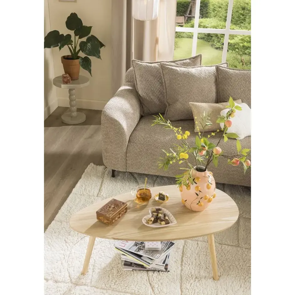 Salontafel Arvin - naturelkleur - 50x100x40 cm
