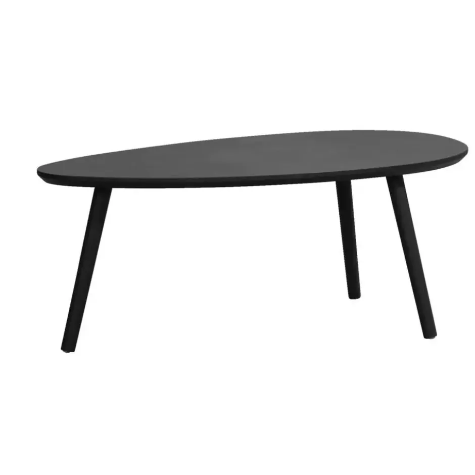 Salontafel Arvin - zwart - 50x100x40 cm