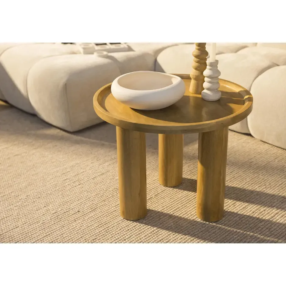 Salontafel Liam - mangohout - 40x60x60 cm