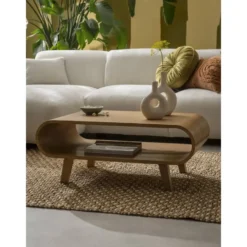 Salontafel Matteo - naturel - 37x90x55 cm