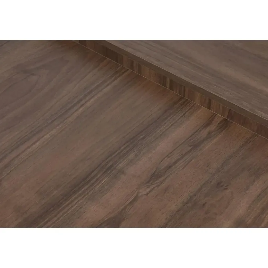 Salontafel Rond 90cm - Walnoot Bruin Melamine - Podium