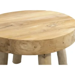 Salontafel Tjeu - naturel - 43xØ60 cm