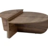 Salontafel Walnoot Hout - 90x90x35cm - Orion