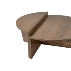 Salontafel Walnoot Hout - 90x90x35cm - Orion