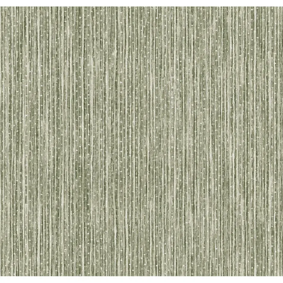 Sanders & Sanders behang bamboe vergrijsd groen - 53 cm x 10 m