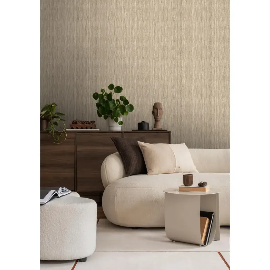 Sanders & Sanders behang bamboe beige en bruin - 53 cm x 10 m