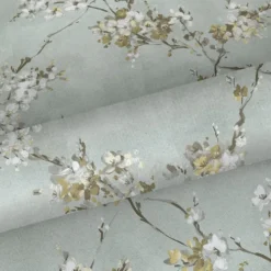 Sanders & Sanders behang bloemen vergrijsd groen - 53 cm x 10 m