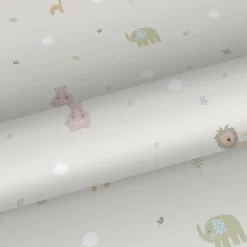 Sanders & Sanders behang dieren lichtgroen - 53 cm x 10 m