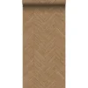 Sanders & Sanders behang visgraat-motief oranje bruin - 53 cm x 10 m