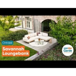 Savannah hoekbank chaise longue - Weerbestendige loungeset