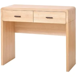 Scandinavische Console Tafel van Hout met 2 Laden