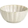 Schaaltje Flora off-white stoneware - Ø7,5 cm