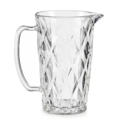 Schenkkan/karaf -1 liter - 20 x 12 cm - glas - limonade karaf
