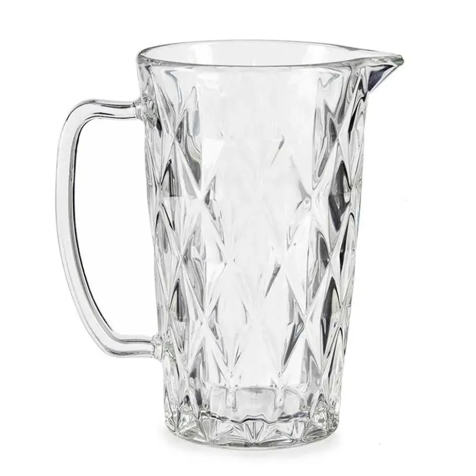 Schenkkan/karaf -1 liter - 20 x 12 cm - glas - limonade karaf