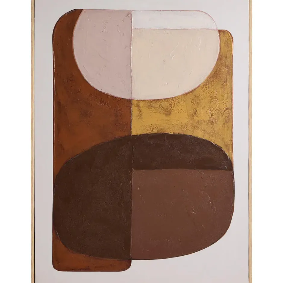 Schilderij Abstract Craft - 80x60 cm