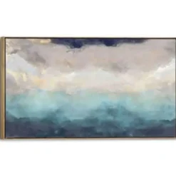 Schilderij Abstracte kunst - 70 x 118 - Blauw