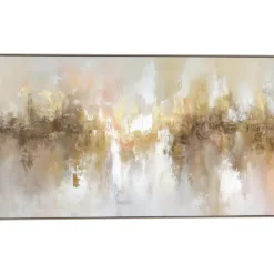 Schilderij Abstract - goudkleur - 70x118 cm