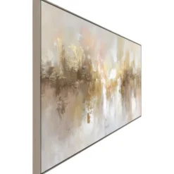 Schilderij Abstract - goudkleur - 70x118 cm