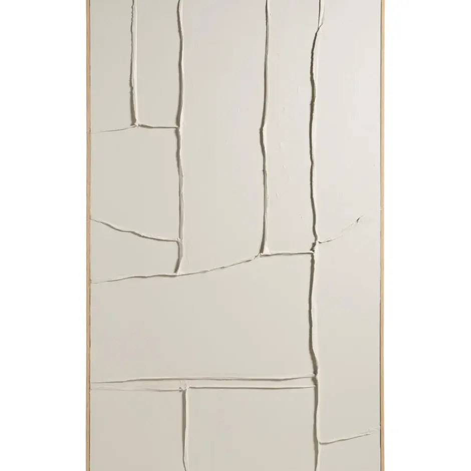 Schilderij Abstract Kaders - off-white - 115x70 cm