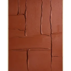 Schilderij Abstract Kaders - terra - 80x60 cm