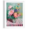 Schilderij Bloemen op tafel - 70 x 50 - Bont
