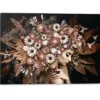 Schilderij Bloemenrijkdom - 100 x 140 - Bruin