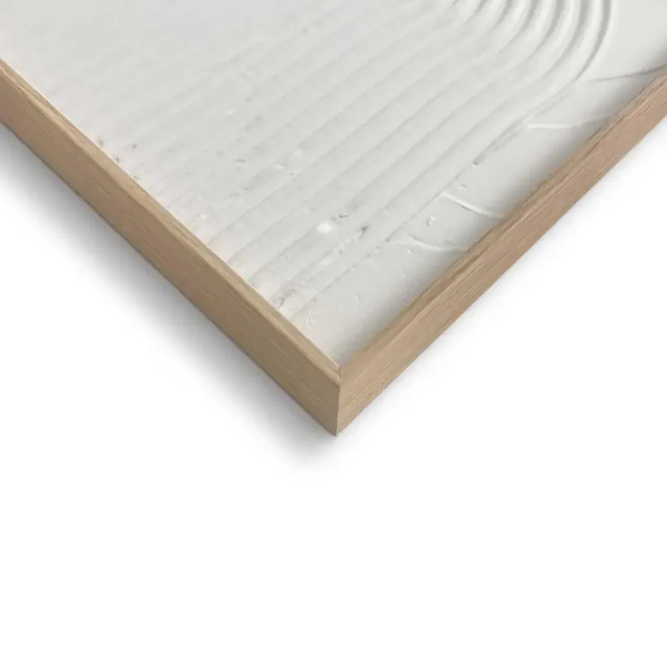 Schilderij 3D Art Contourspel - 40 x 30 - Wit