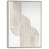 Schilderij 3D Art Organische Flow - 70 x 50 - Beige