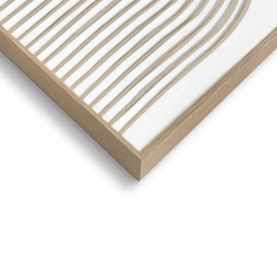 Schilderij 3D Art Organische Flow - 70 x 50 - Beige