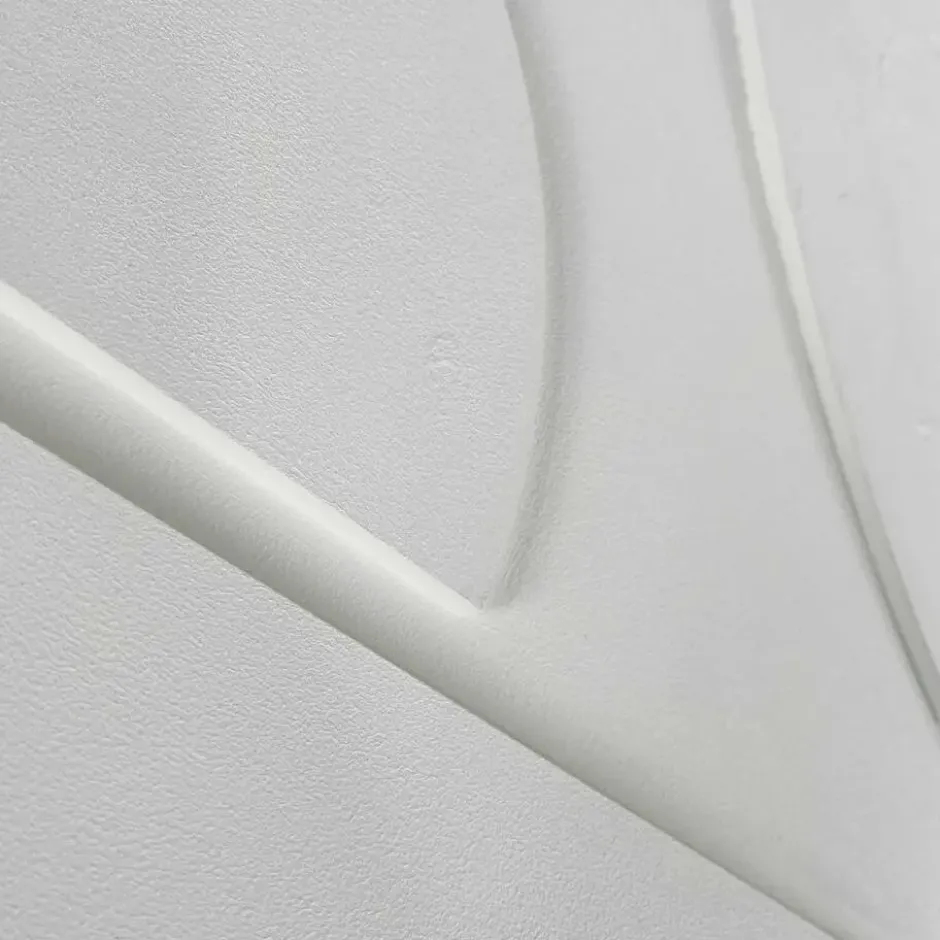 Schilderij 3D Art Rustige Structuur - 100 x 70 - Wit