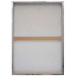 Schilderij Gezicht - 70 x 50 - Goudkleurig