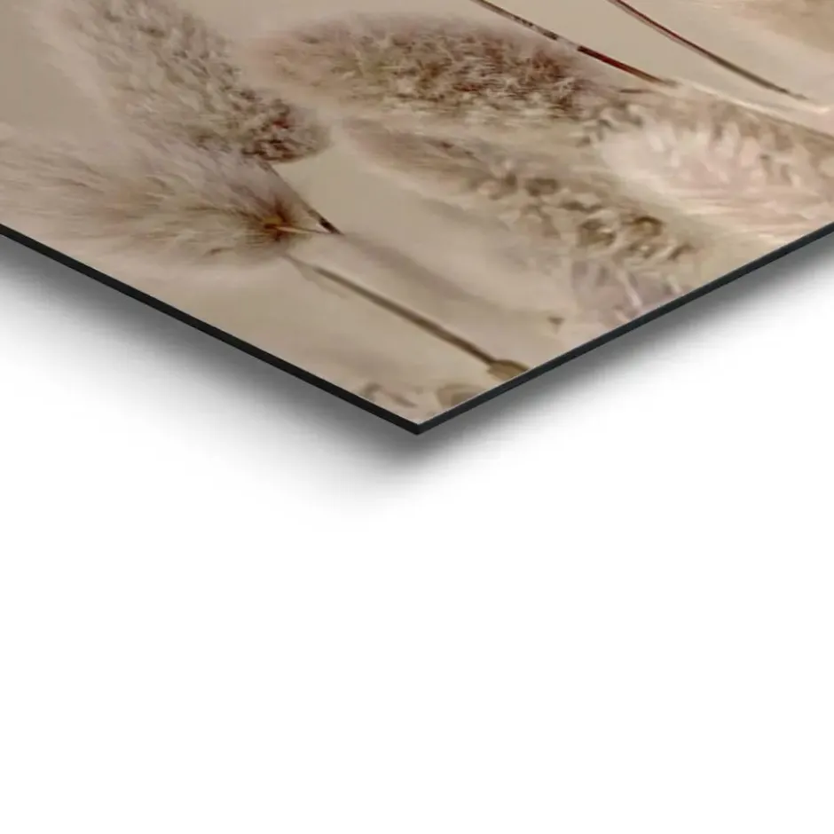 Schilderij Hooglander in bloemen - 100 x 140 - Beige