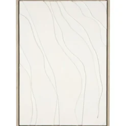 Schilderij Organic off-white MDF - 70x50 cm