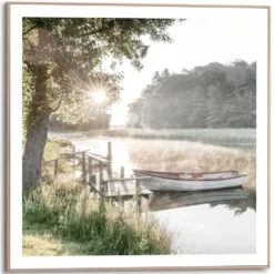 Schilderij Rise and Shine - 50 x 50 - Groen