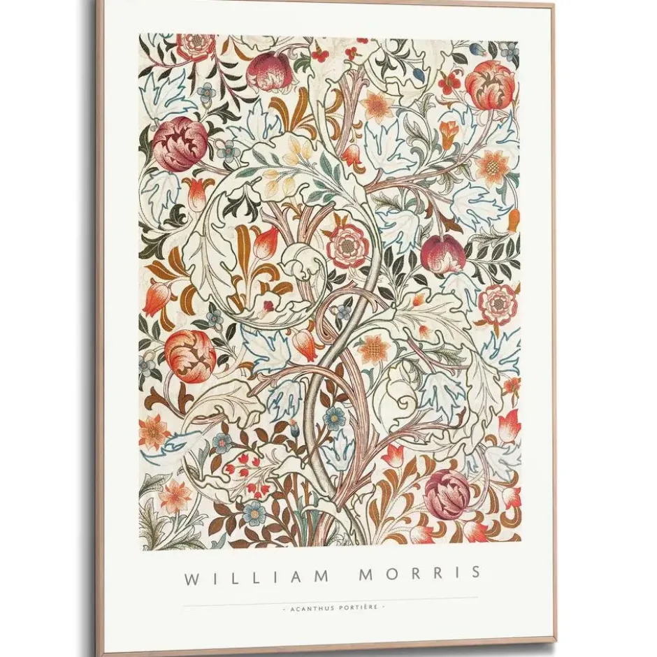 Schilderij William Morris - acanthus portiere - 70 x 50 - Bont
