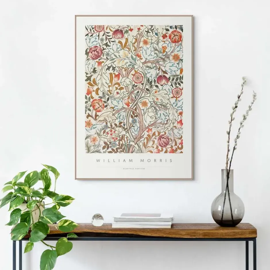 Schilderij William Morris - acanthus portiere - 70 x 50 - Bont